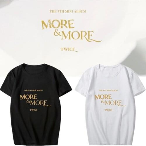 KPOP TWICE Album Streetwear fashion T shirt K-pop TWICE Short Sleeved Tshirt Summer Loose Tops Fan hip hop Gifts