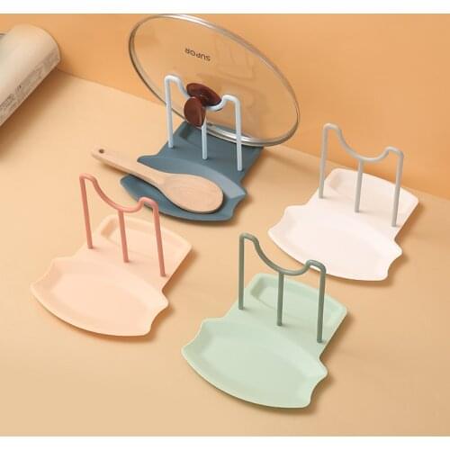 Kitchen Organizer Pot Lid Rack Plastic Utensils Holder Pot Lid Shelf Cooking Dish Rack Pan Cover Stand For Kitchen Accessories