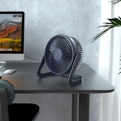 Mini Desktop Fan Electric Portable Small Air Cooler Fans USB Charging 360 Degrees Angle Adjustable For Home Office Ventilador