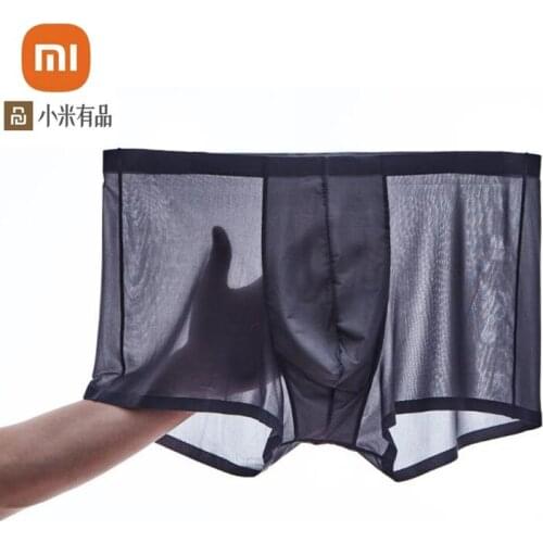 Instant me 2 spring and summer cool ice silk seamless boxer briefs mens comfortable light breathable pants for xiaomi youpin