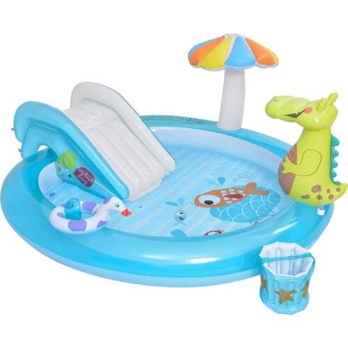 Crocodile Water Slide Inflatable Swimming Pool Childrens Swimming Pool Paddling Pool Ocean Ball Pool Courtyard Pool