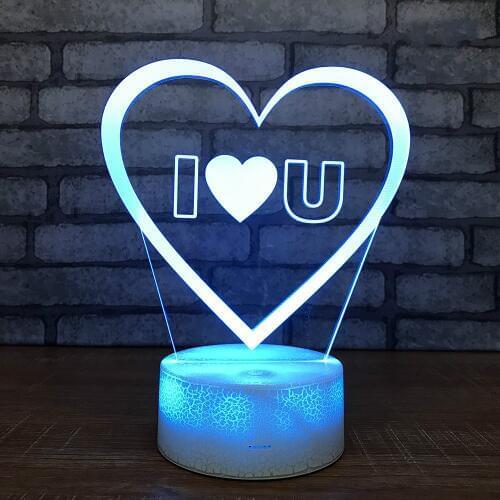 2008 New Creative Love Balloon 3d Light Fixtures Valentines Day Gift Led Night Light Kids Room Led Kids Lights Lamps
