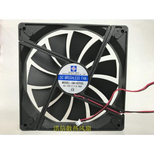 Original 14cm14025 fan sm1425sl 12V 0.40a large air volume chassis cooling fan