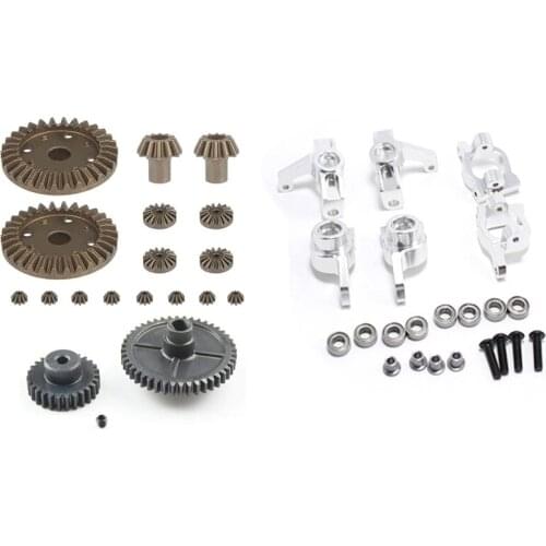 Front Wheel Seat Rear Wheel Seat C-Shaped Seat Set With Motor Reduction Differential Gear,For Wltoys 144001 1/14 RC Car