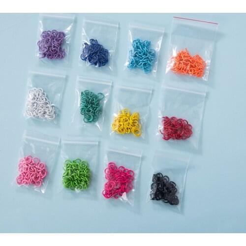 100pcs/lot 8 10mm Painted Colorful Open Jump Rings Dangle Split Ring Connector for Diy Bracelet Jewelry Making Finding Supplies