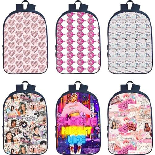 Charli Damelio Backpacks Students School Bag Teen Backpack Boys Girls Bag Multifunction Men Travel Bags Women Fashion Mochila