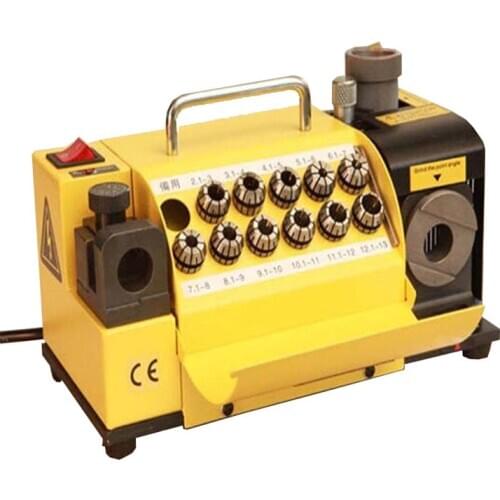 Drill Bit Grinder 3-13 mm 100-135 Grinding Machine Sharpener Angle Portable Yellow MR-13D