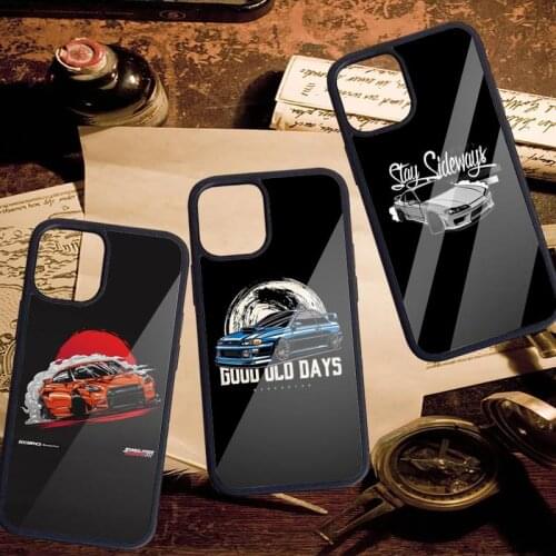 Sports car jdm drift Phone Case PC for iPhone 11 12 pro XS MAX 8 7 6 6S Plus X 5S SE 2020 XR