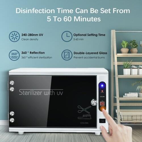 Sterilizer Machine Ultraviolet Tool Clothing Sterilizer Disinfection Cabinet Medical Sterilizer Stainless Tray Sanitizer Box New