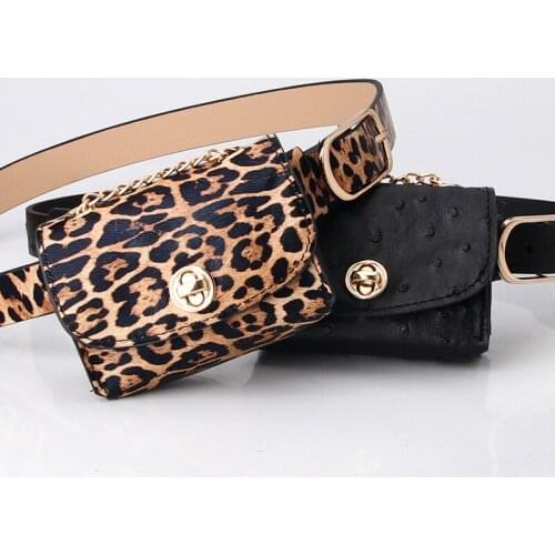 Waist Packs Bag Women Snake Print Leopard Print Bags And Belt New Fashion Waist Bag Ladies Casual Belt Women Phone Waist Packs