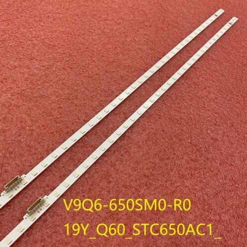 2pcs LED bar for Samsung V9Q6-650SM0-R0 9Y_Q60_STC650AC1_3030F QN65Q60RAFXZA QN65Q6DRAFXZA QE65Q60T QE65Q60RAT QE65Q60RATXXU