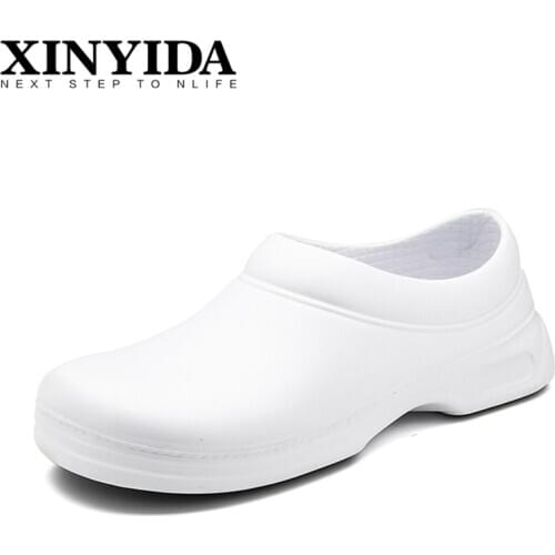 Hotel Kitchen Men Chef Shoes Non-slip Waterproof Oil-proof Work Shoes Slip On Resistant Rain Shoes Men Women Footwear Size 36-45