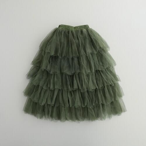 2017 Hot Sale Olive Maxi Tulle skirts Long Teenage Girls Floor Length Princess Skirt Pink White Cream 5pcs/lot Birthday Costume