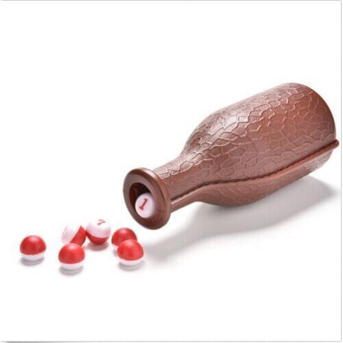 1Pcs Billiard Game Kelly Pool Shaker Bottle with Standard Set Of 16 Numbered Tally Balls Peas Snooker & Billiard Accessories