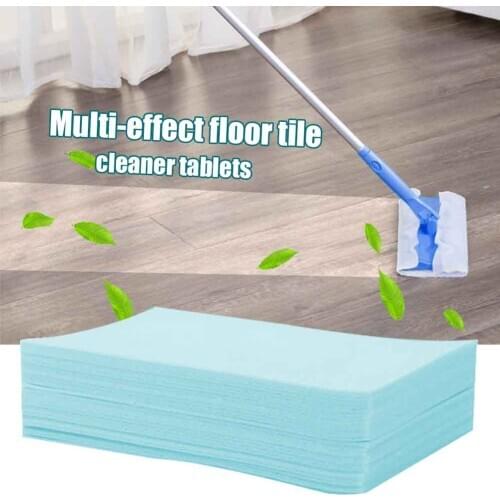 100PCS Floor Tile Cleaner Nursing Tablet Cleaning Ground Cleaning Tool Remove Dust Cleaning Stains Cleaner Home Cleaning Tools