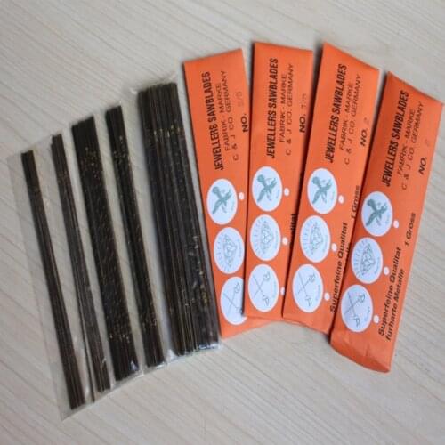 Diamond Wire Saw Blade Cutter Jewelry Metal Cutting Jig Blades Woodworking Hand Craft Tools Scroll Spiral Teeth (Package of 144)