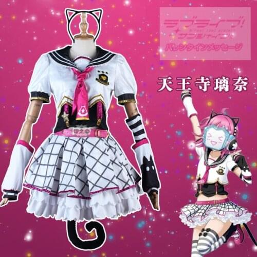 2019 Lovelive! School idol Love U My Friends Tennouji Rina Cosplay Costume New Outfit