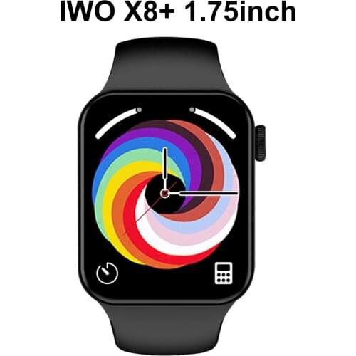 X8 Plus Smart Watch Men Women Series 7 1.69 Inch Full Touch Fitness Tracker Heart Rate VS IWO 12 W26 T800 Sport Smartwatch 44mm