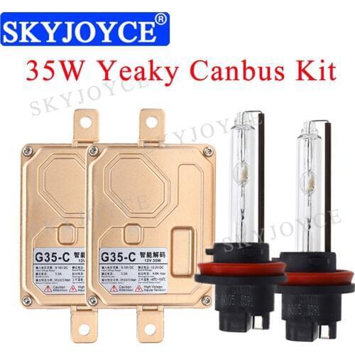 35W Yeaky H1 H7 H11 D2H Canbus AUTO Kit AC 35W Canbus HID Ballast H1 4500K H7 5500K Yeaky H11 D2H HID Bulb Yeaky Canbus HID Kit