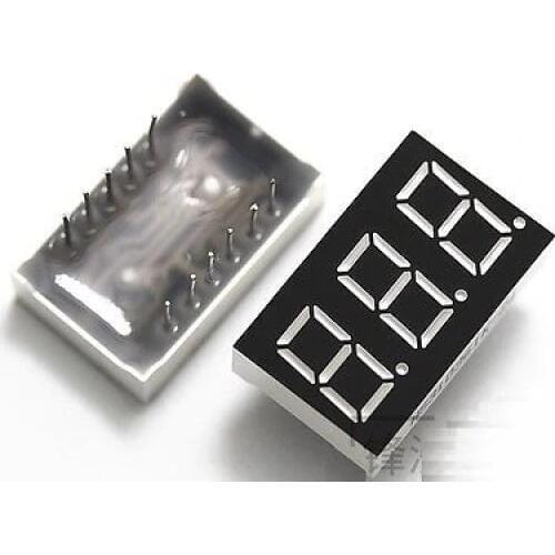 5PCS 0.36 inch 3 digit 7 seg segment Common anode led display Red diy electronics