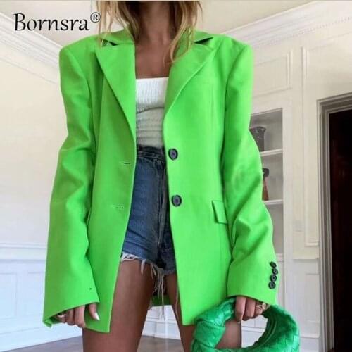 Женские длинные пиджаки Bornsra China At AliExpress