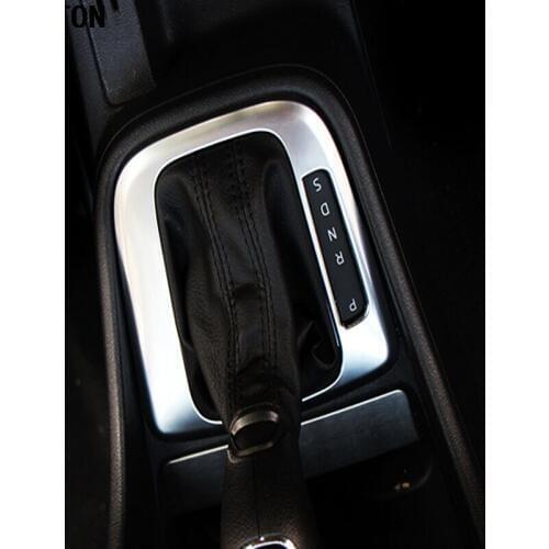 TOMEFON 1Pcs Car Cover Styling For Skoda Rapid Spaceback 2013 2014 2015 2016 ABS Chrome Stick Gear Shift Level Base Moulding