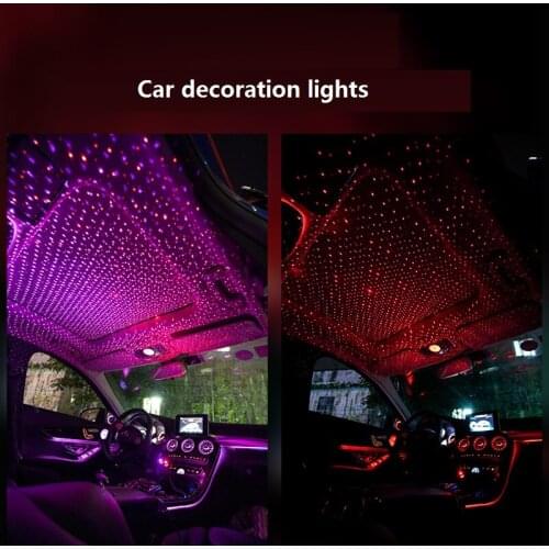 Car Interior Decoration Lamp Atmosphere Lamp USB Car Starry Dome Lamp Induction Lamp Atmosphere Lamp Modification Night Light