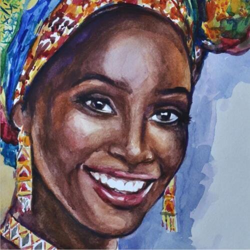 LaoJieYuan Diamond Painting Full Square Drill African Diamond Painting Rhinestone Embroidery Cross Stitch Crystal Mosaic