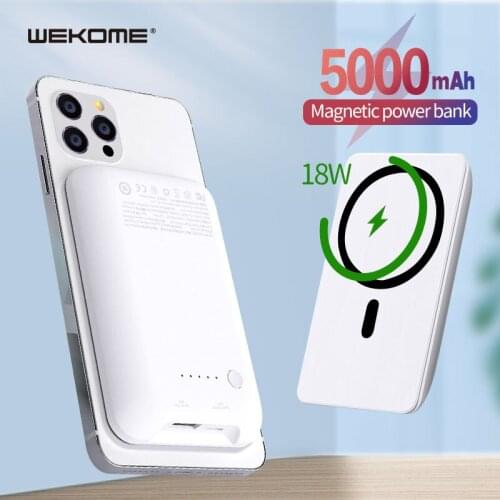 NEW 5000/10000mAh Power Bank 15W Magnetic Wireless Fast Charger For magsafe Mobile Phone battery For iphone 12 xiaomi Samsung