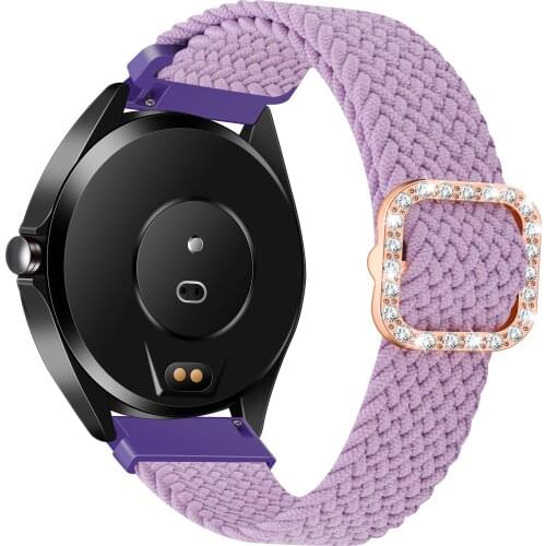 20mm 22mm Braided Solo Loop Band For Huawei Watch GT 2 Pro 2e Strap For Samsung Galaxy Watch 3 41/45mm Active 2 Gear S3 Bracelet