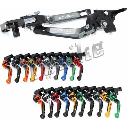 CNC Brake Clutch Levers Motorcycle For Honda NC700 X NC700X NC 700X NC 700 X 2012-2013 Foldable Extendable Logo (NC700X)