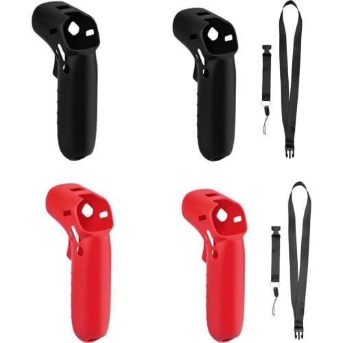 Silicone Motion Controller Combination Protective Cover for DJI FPV Accessories Skin Protective cover Neckband Anti-lost Lanyard
