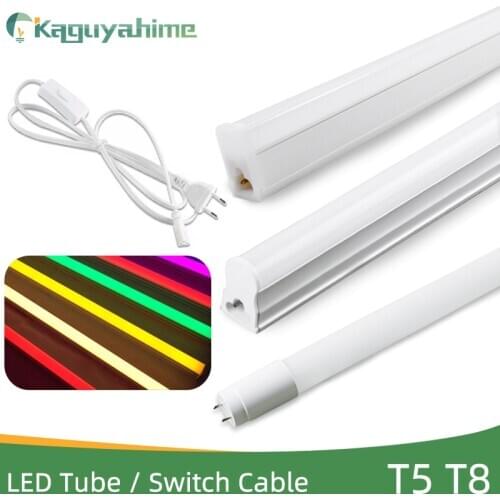 Kaguyahime Super Bright 6w 10W 20w LED Integrated Tube T5 T8 LED Light 220V 240V 60cm 1FT 2FT LED Fluorescent Lamp Ampoule