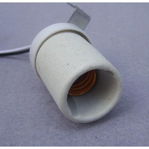 E14 LED Candle Lamp Socket Light Ceramics Base With 20CM wire 20PCS