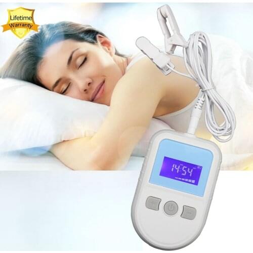 CES Device Brain Electronic Therapy Stimulation Device Tens Ems Massage Ear Clip Electrode Sleep Insomnia Cure