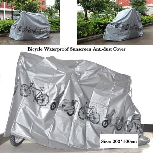 Waterproof Bicycle Cover Bike Rainproof Anti-Dust Shade Case Outdoor Sunscreen Cover Motorbike Suit Cycle Accessories Equipment