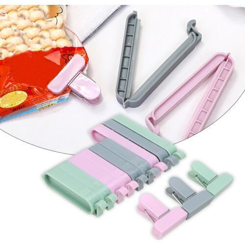 12Pcs/set Vacuum Sealer Clamp Kitchen Tool Snack Storage Bag Sealer Bag Clips Plastic Food Clip