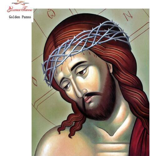 Golden Panno full square diamond embroidery 5d full square diamond painting religious Europe religious painting Home decor 09