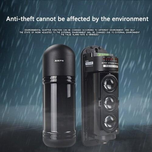 150M infrared radio alarm, outdoor three-beam ABE wall, door and window alarm, household infrared detector