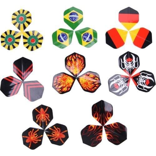24PCS New Pattern Nice Darts Tail Flights Wing Mixed Style for Professional Darts Wing Tail Cool Outdoor Sports