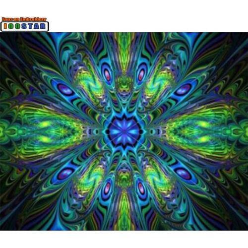 5D DIY Diamond Painting Colors fluorescent flower full Square/Round Diamond embroidery flower Kits Pictures of crystals home deo