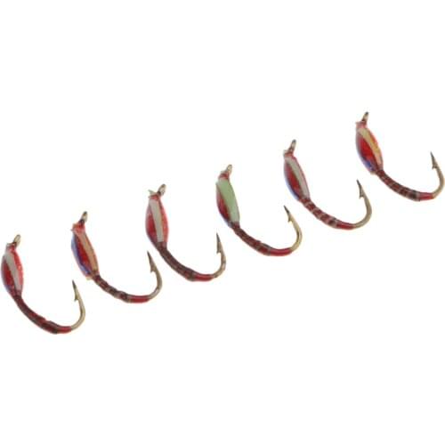 6pcs Insect Dry Flies High Simulation Fly Fishing Lure Kit Bass Salmon Trout