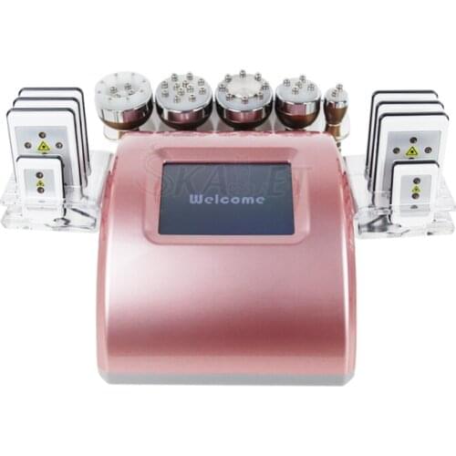 6 In 1 40K Ultrasound Cavitation Laser Slimming Vacuum RF Skin Lifting Body Massage Beauty Equipment for Anti-aging