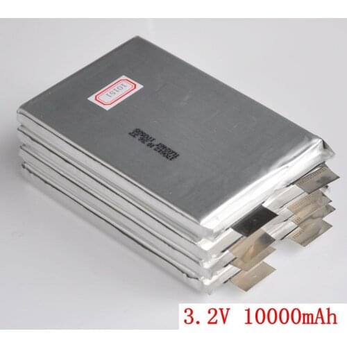 GTF 4pcs 3.2V 10000mAh LiFePO4 Rechargeable Battery lithium ion polymer cell For 24V 12V 36V 10AH E-bike Power solar light