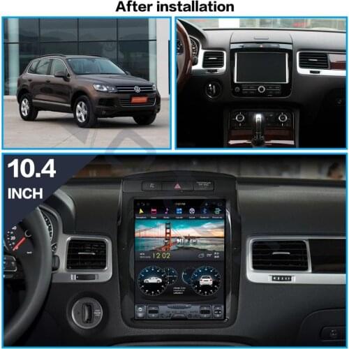 10.4” Android 8.1 Tesla style Car GPS Navi For Volkswagen Touareg 2011 2012 2013 2014 2015 Head Unit Multimedia Player Radio