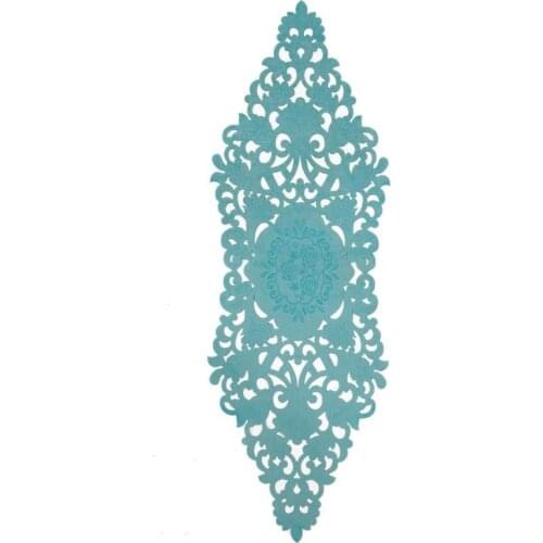 Snowdrop Lux Velvet Runner Turquoise