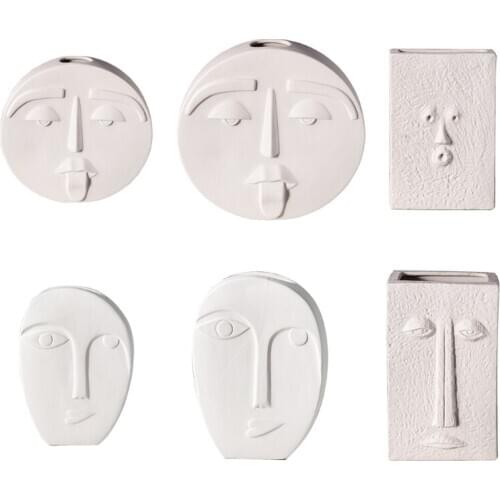 Home art creative white porcelain vase U2JC