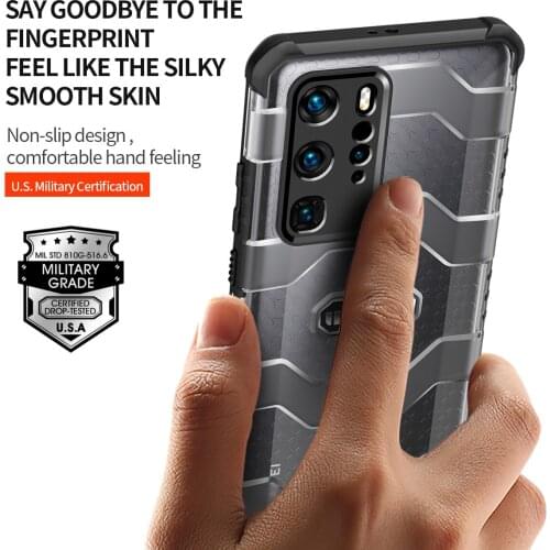 Huawei P40 Pro Case Wlons Military Explorer Anti Falling Certification Case for Huawei P40Pro Full-Body Rugged Shield Cover