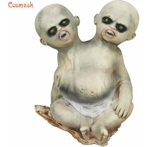 Cosmask Halloween Decoration Props Horror Conjoined Baby Props Stage Bar Horror Ornaments