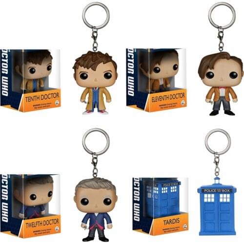 Funko POP Pocket Keychain Toy Doctor Who 11th/12th/123th Tardis Action Figures Toys for children with box